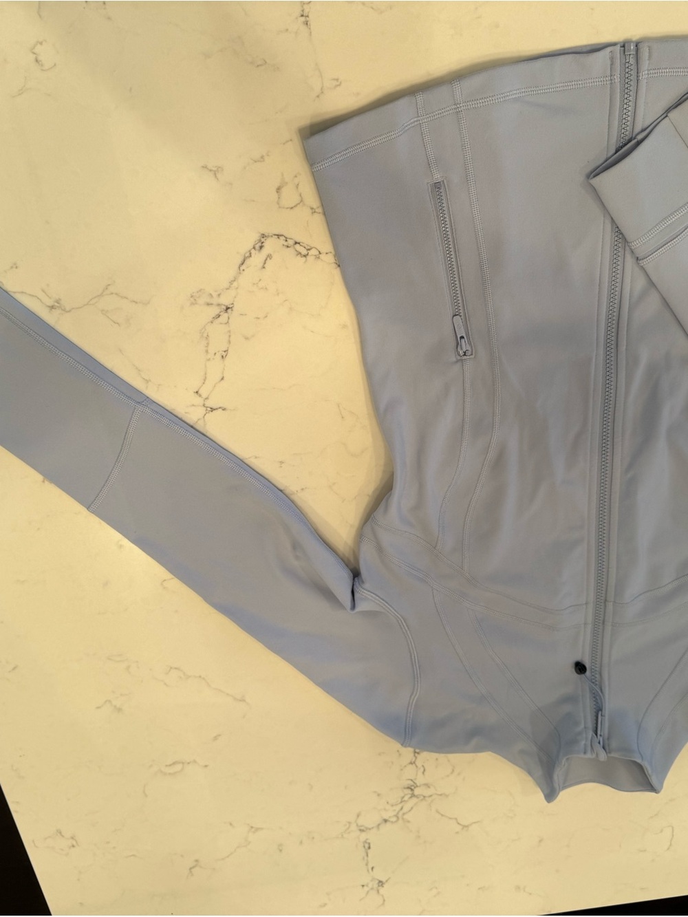 lululemon athletica Light Blue Full-Zip Athletic Jacket